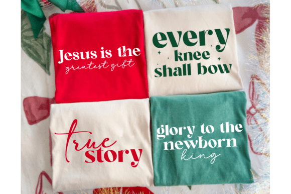 Christian Christmas PNG Bundle, Jesus SVG for T-Shirt Designs