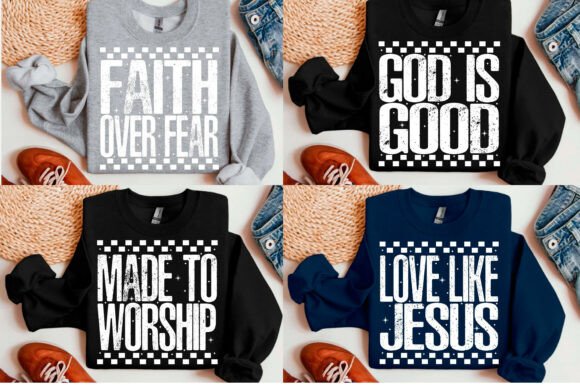 Christian PNG Bundle, Made to Worship T-Shirt Designs