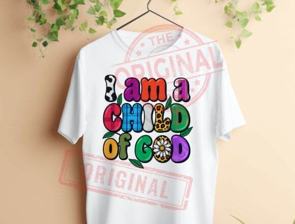 Christian PNG Designs: I Am a Child T-Shirt Designs