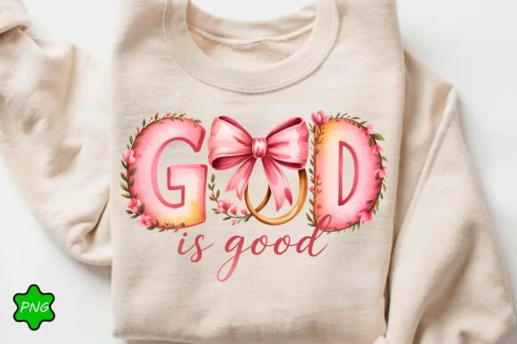 God is Good PNG: Christian PNG for T-Shirt Designs