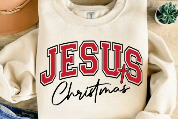 Jesus Christmas SVG, Faith Svg, T-Shirt Designs