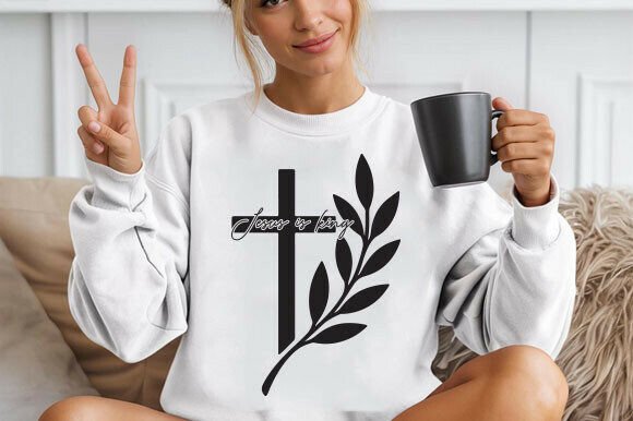 Jesus is King PNG: Trendy Faith PNG for T-Shirt Designs