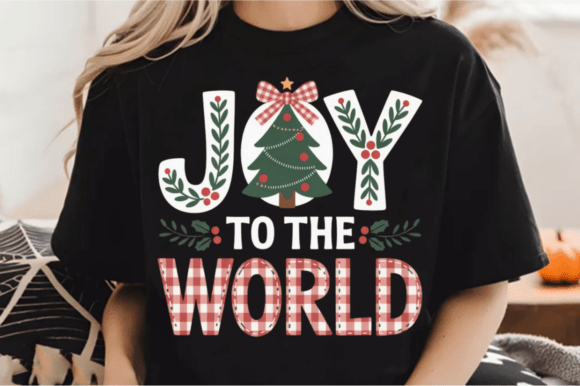 Joy to the World PNG for T-Shirt Designs