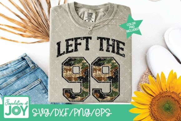 Left the 99 SVG: Christian Camo T-Shirt Designs