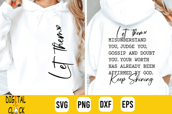 Let Them Christian Quote Inspiration SVG